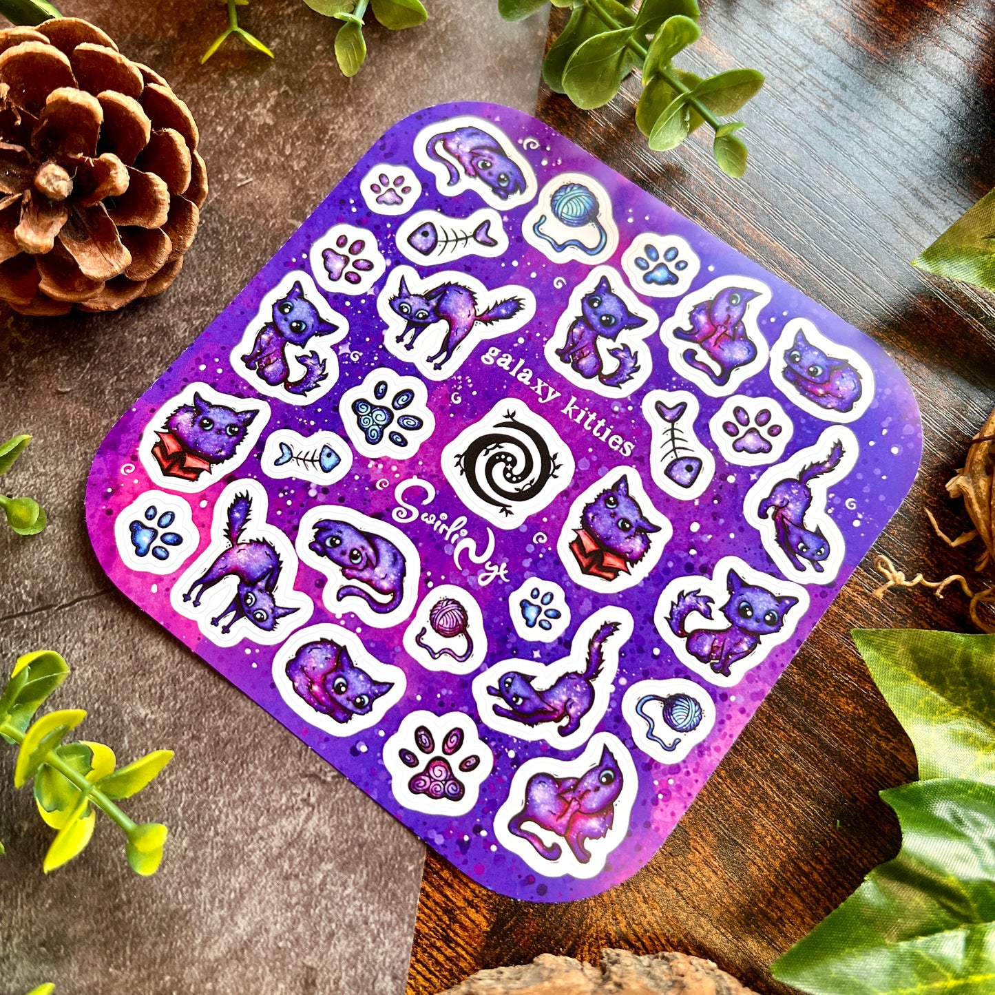 Galaxy Kitties Sticker Sheet