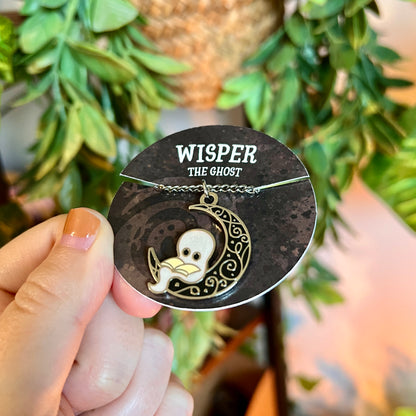Wisper the Ghost Pendant Necklace