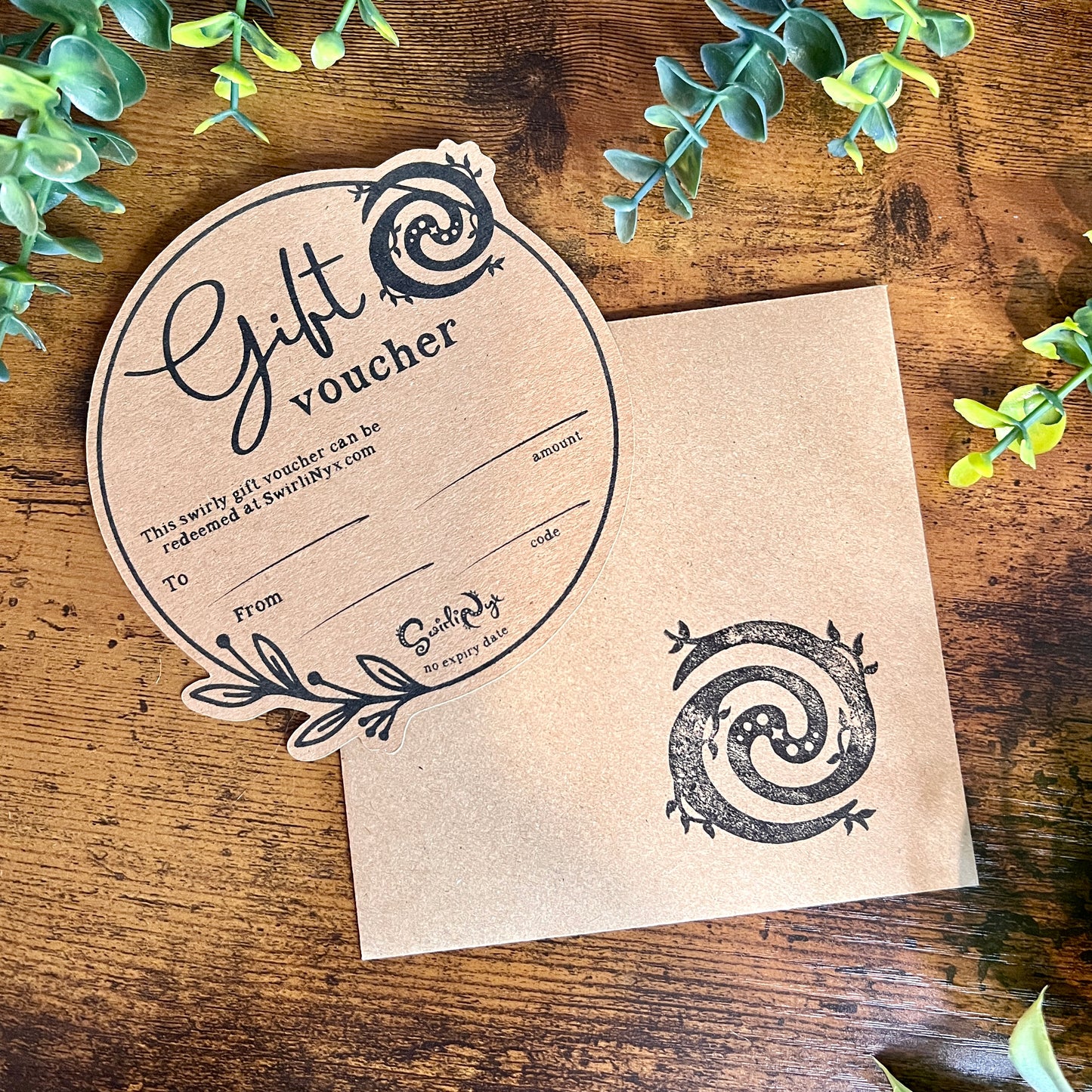 Swirly Gift Voucher (Physical)