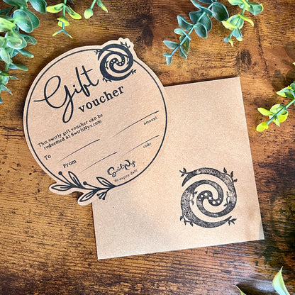Swirly Gift Voucher (Physical)