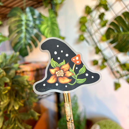 Witch's Hat Clear Sticker