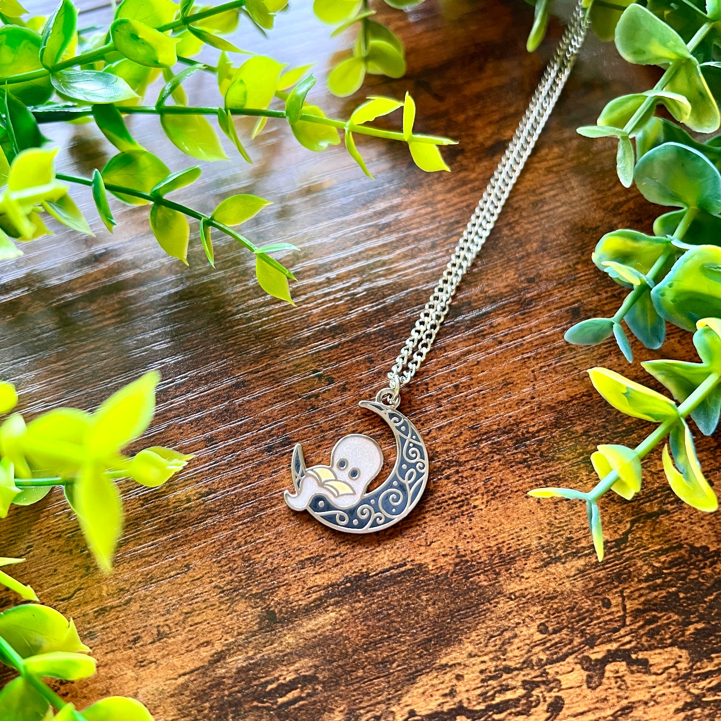 Wisper the Ghost Pendant Necklace