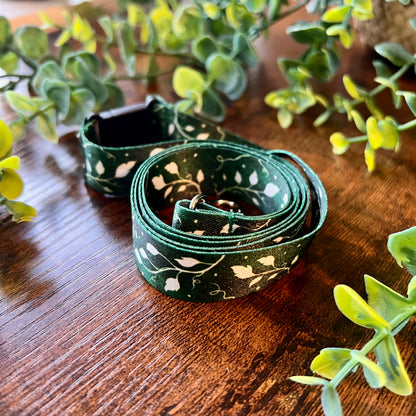 Emerald Leaves Lanyard