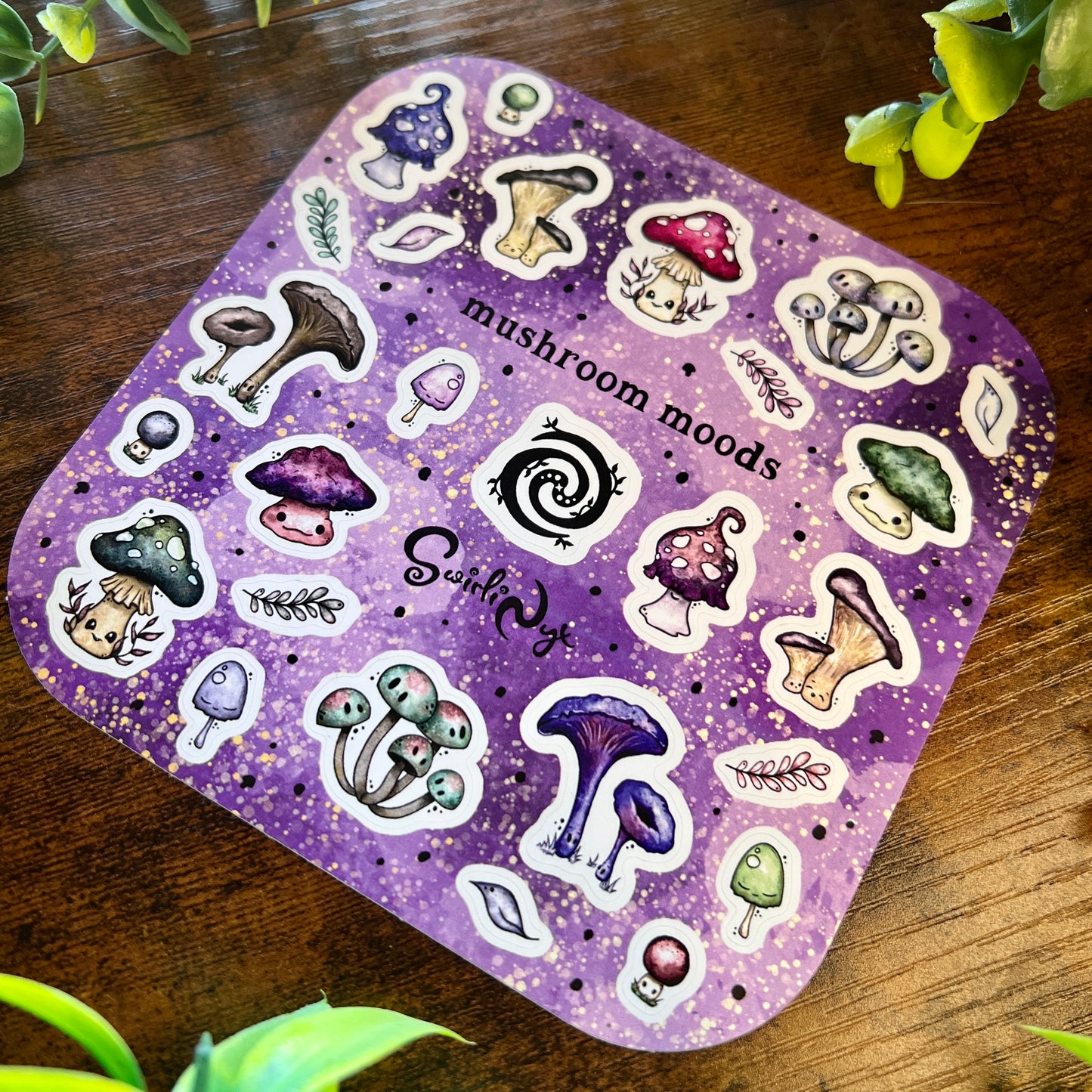 Night Mushroom Moods Sticker Sheet