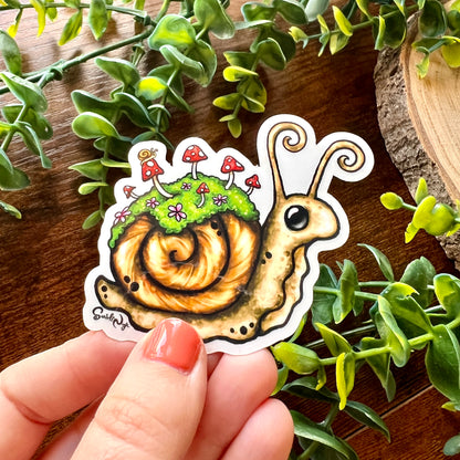 Sadie Snail Clear Sticker