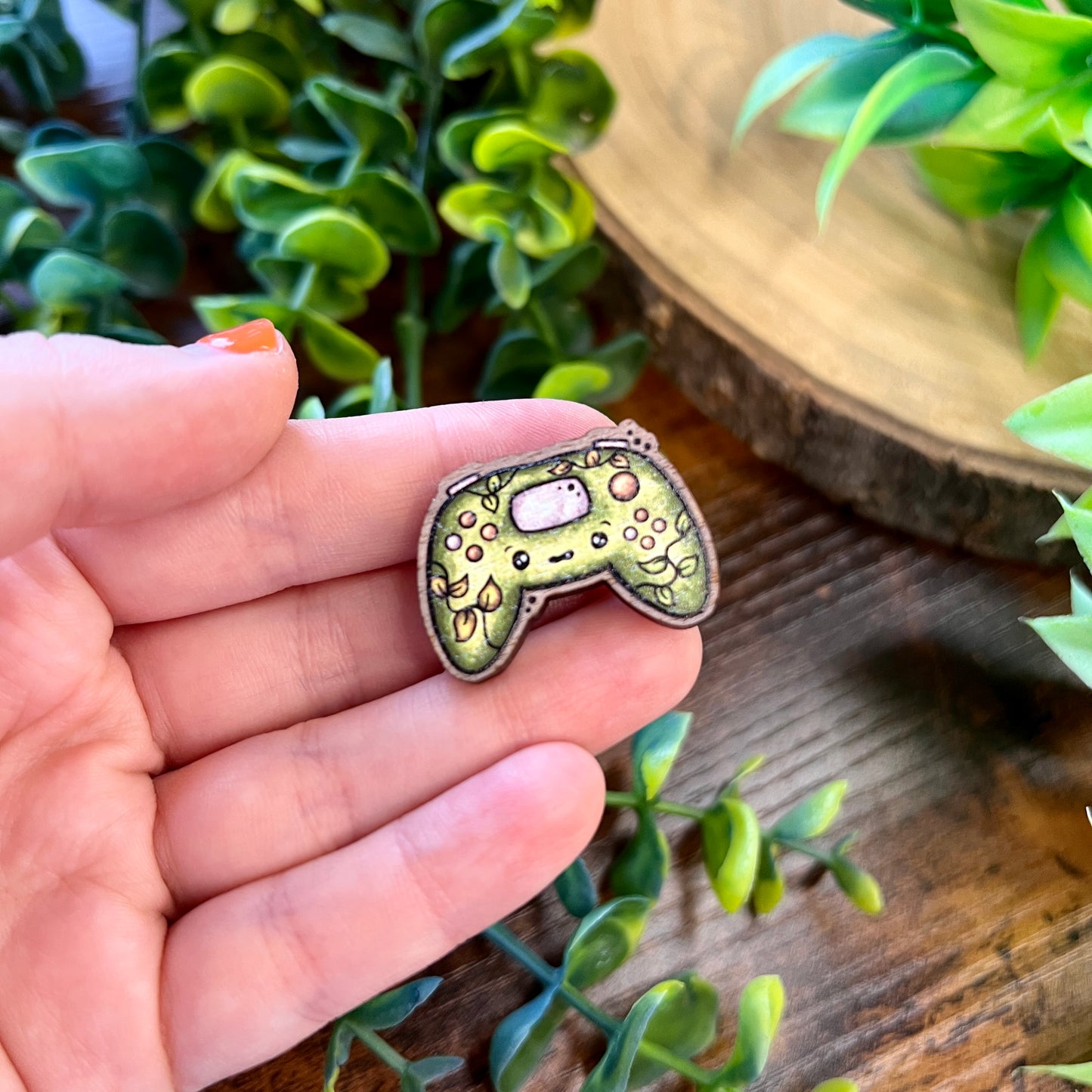 Cosy Gamepad Wooden Pin