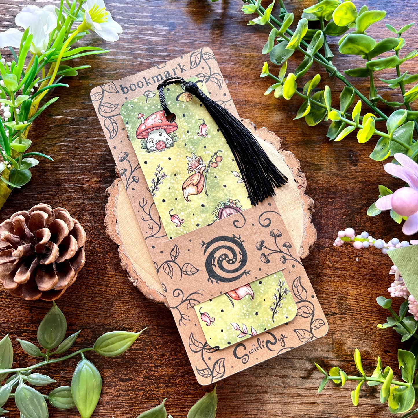 SECOND Red Magic Garden Bookmark