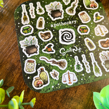 Green Apothecary Sticker Sheet
