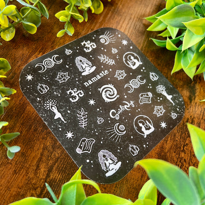 Dark Namaste Sticker Sheet