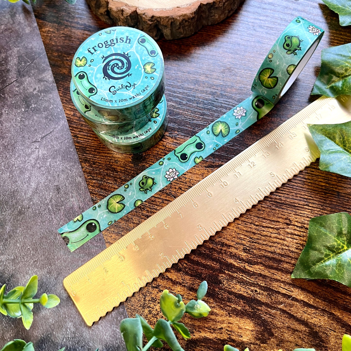 Froggish Washi Tape ~ Frogs and Lilypads