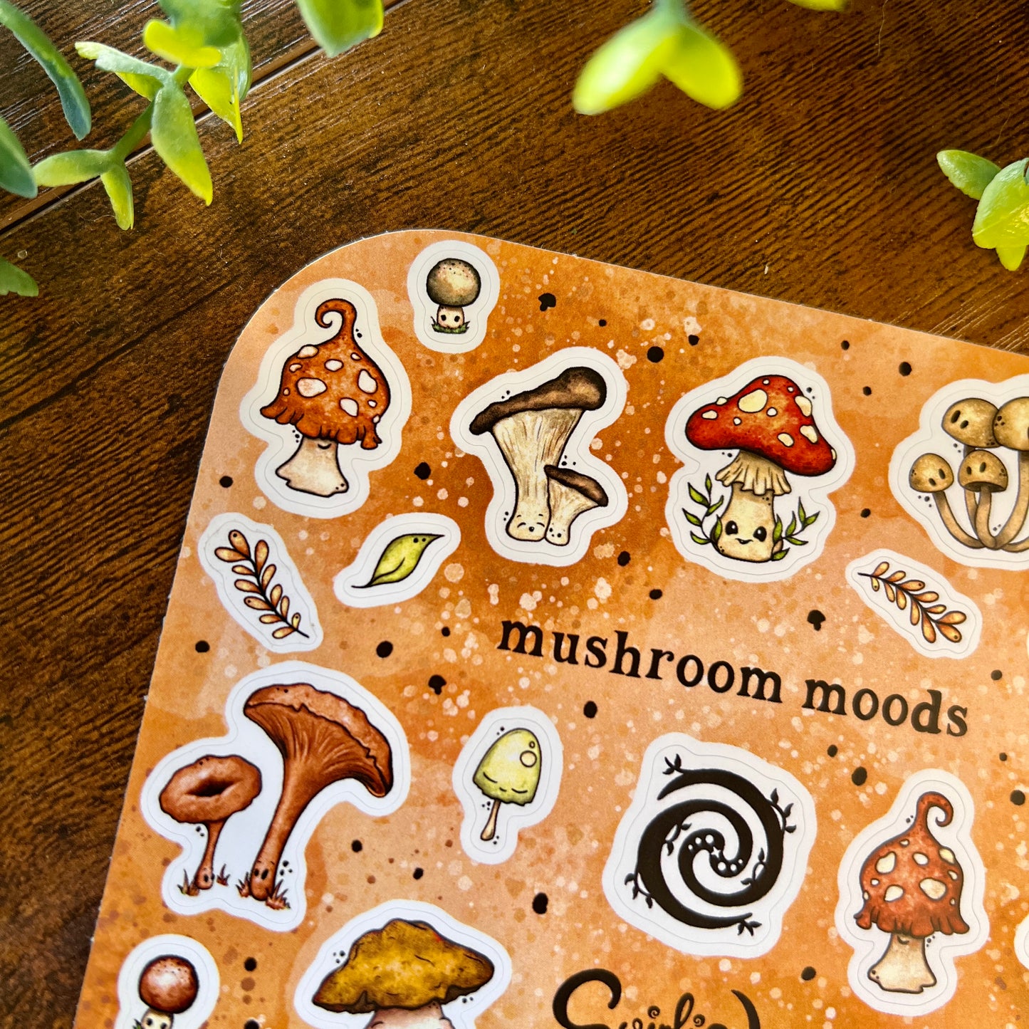 Natural Mushroom Moods Sticker Sheet