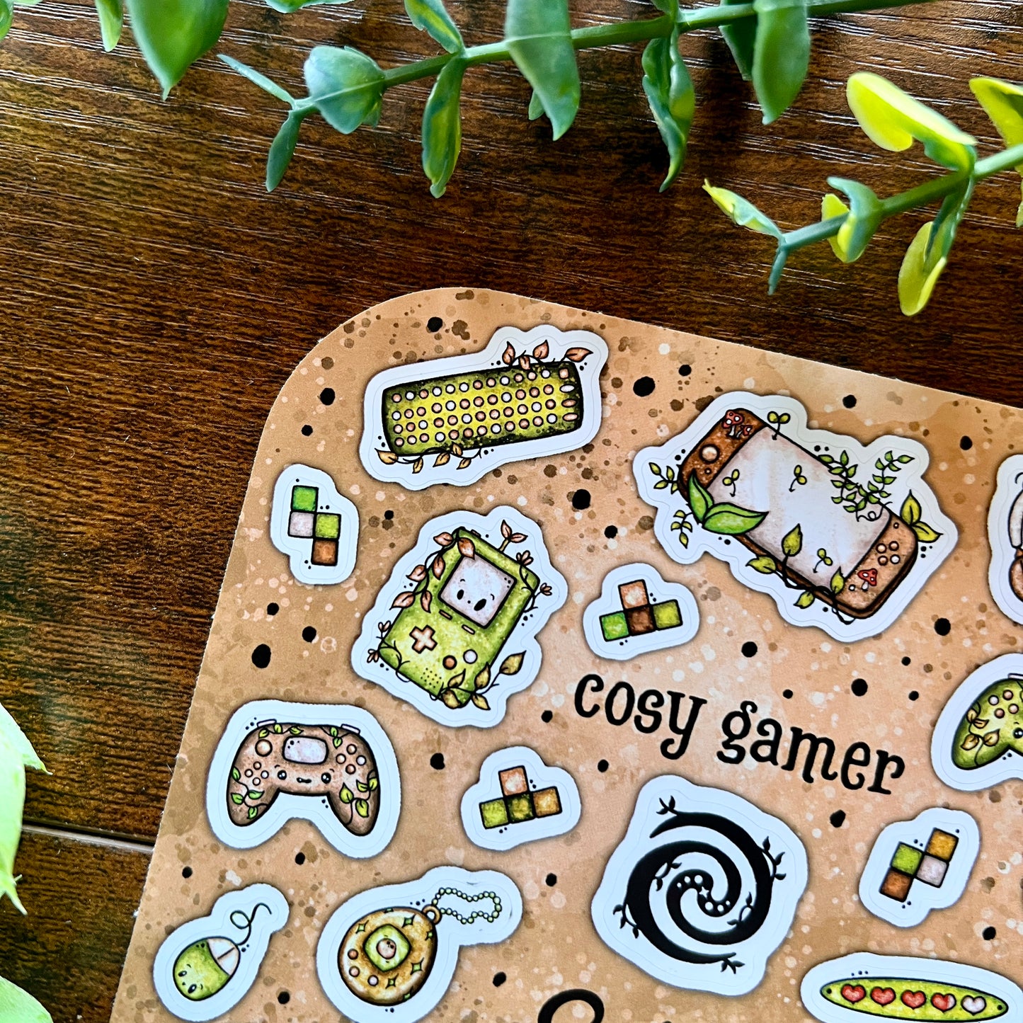 Neutral Cosy Gamer Sticker Sheet