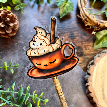 Cosy Cocoa Clear Sticker