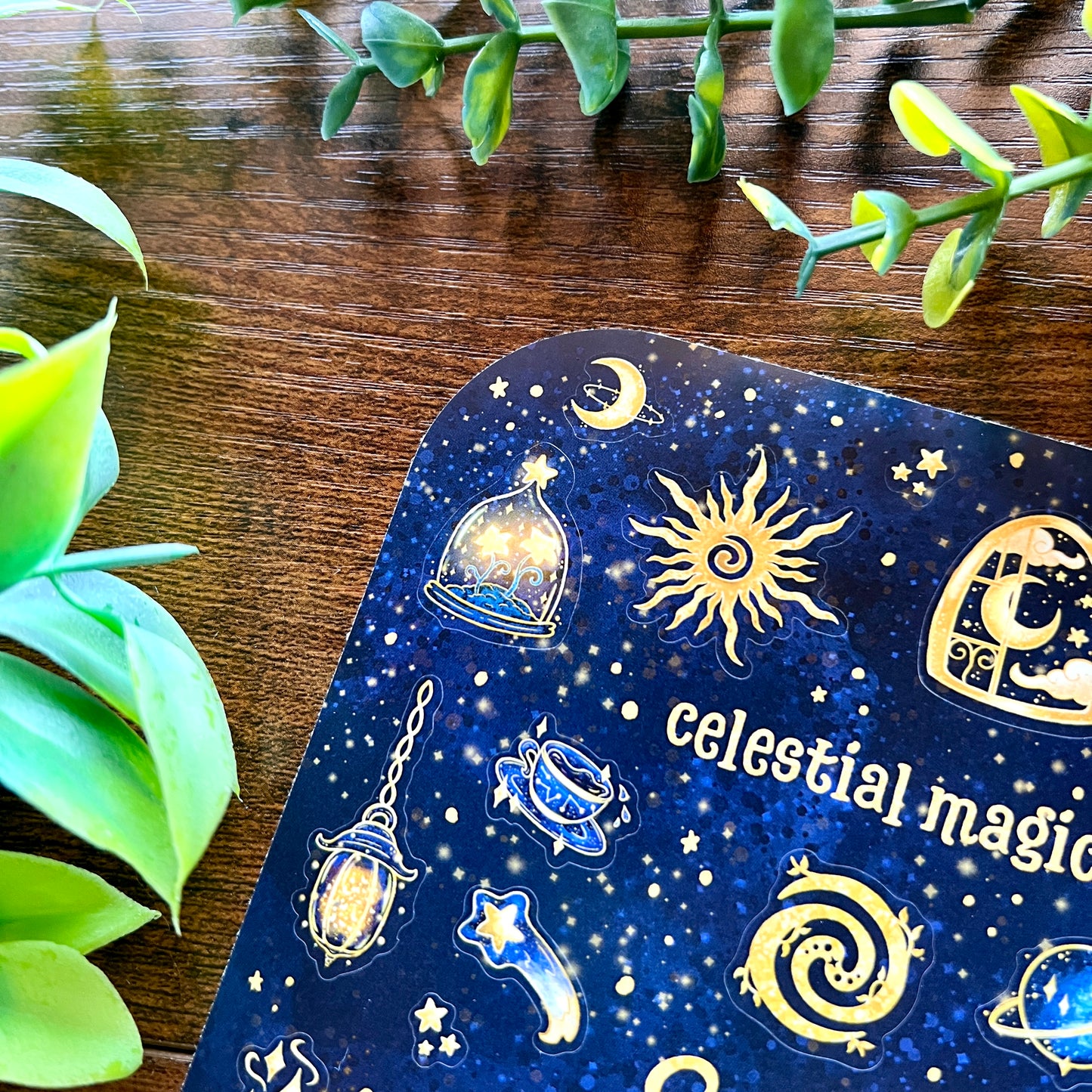 Celestial Magic Navy Sticker Sheet