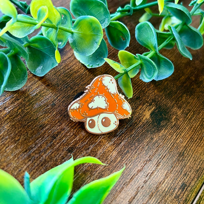 B GRADE Plushroom the Mushroom Enamel Pin
