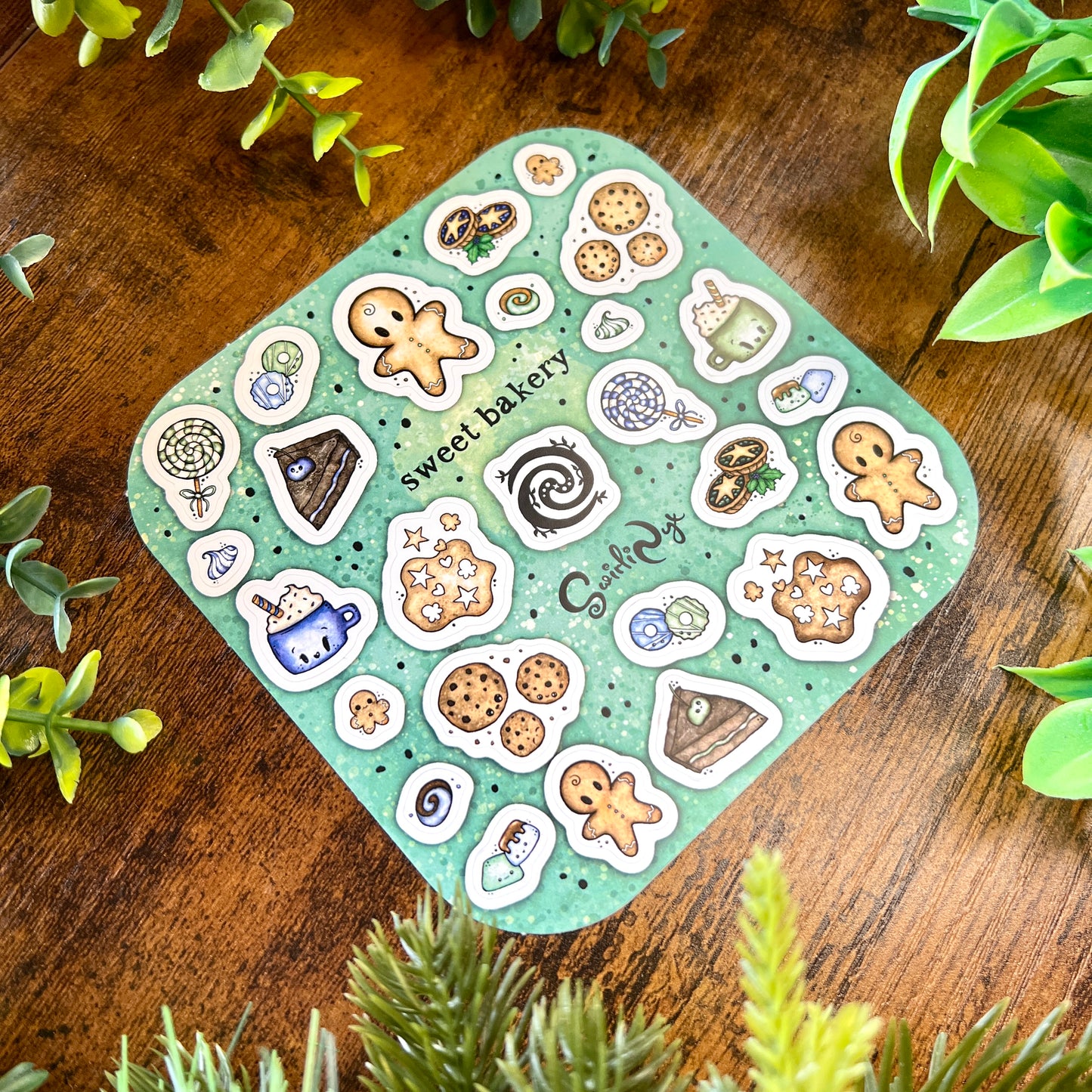 Peppermint Sweet Bakery Sticker Sheet