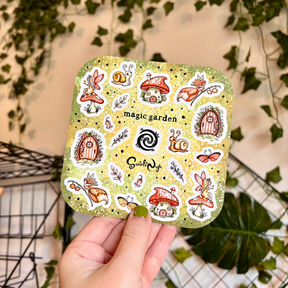 Red Magic Garden Sticker Sheet