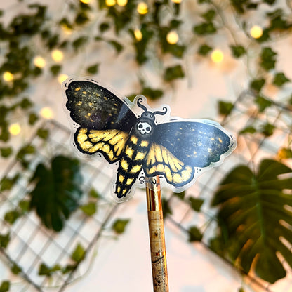Death Moth Clear Sticker