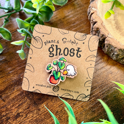 Plant Ghost Wooden Pin