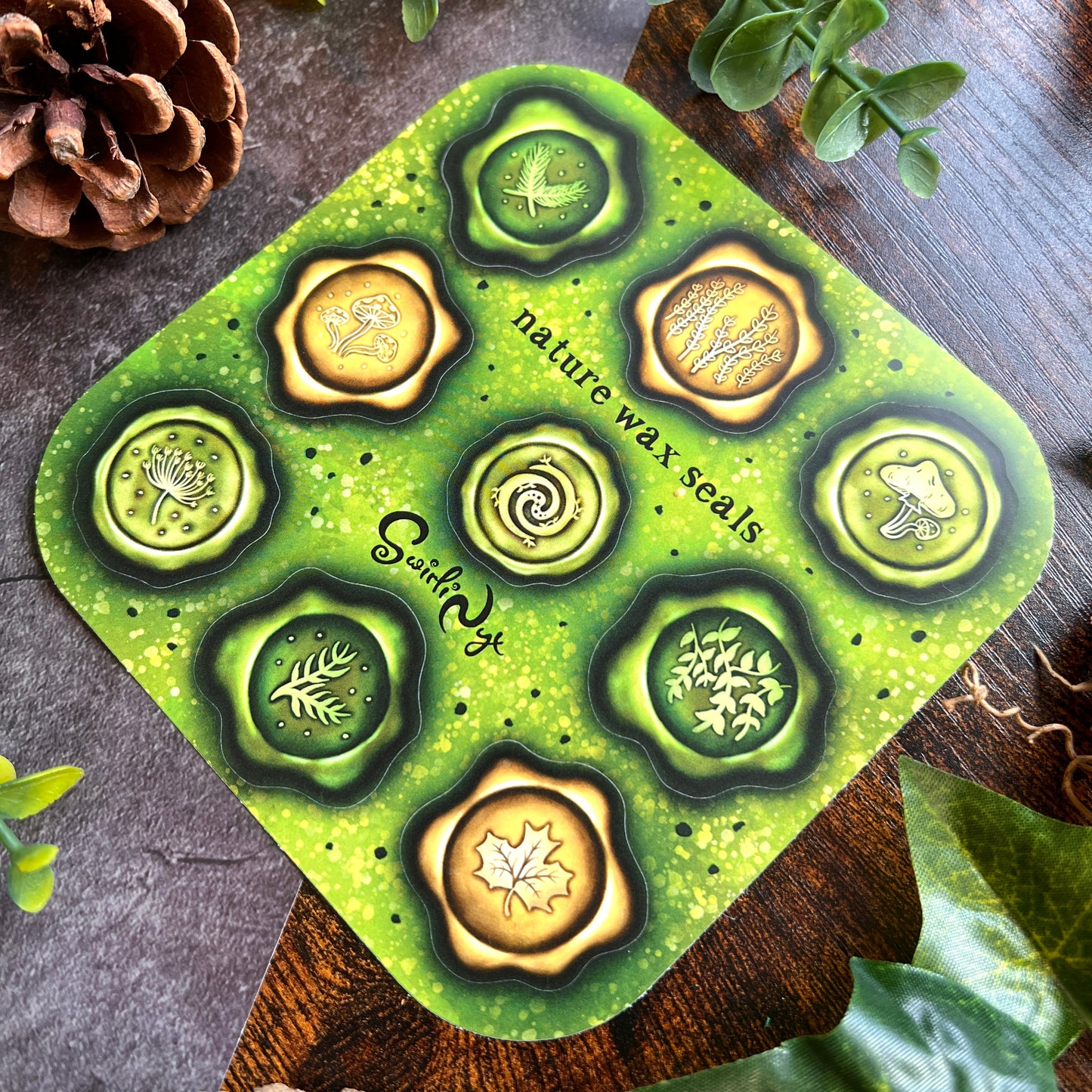 Nature Wax Seal Sticker Sheet