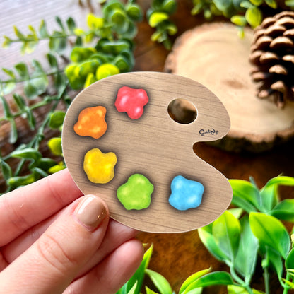 Classic Paint Palette Translucent Sticker