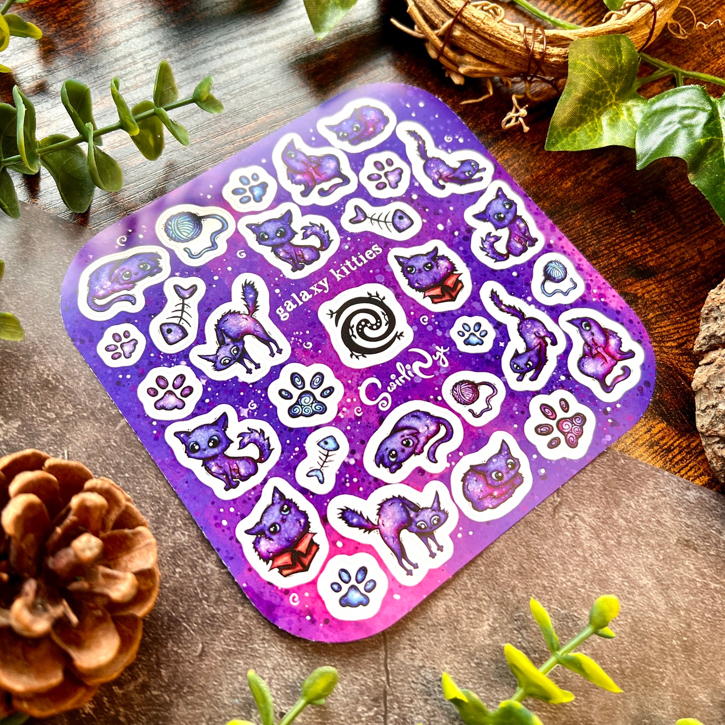 Galaxy Kitties Sticker Sheet