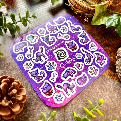 Galaxy Kitties Sticker Sheet