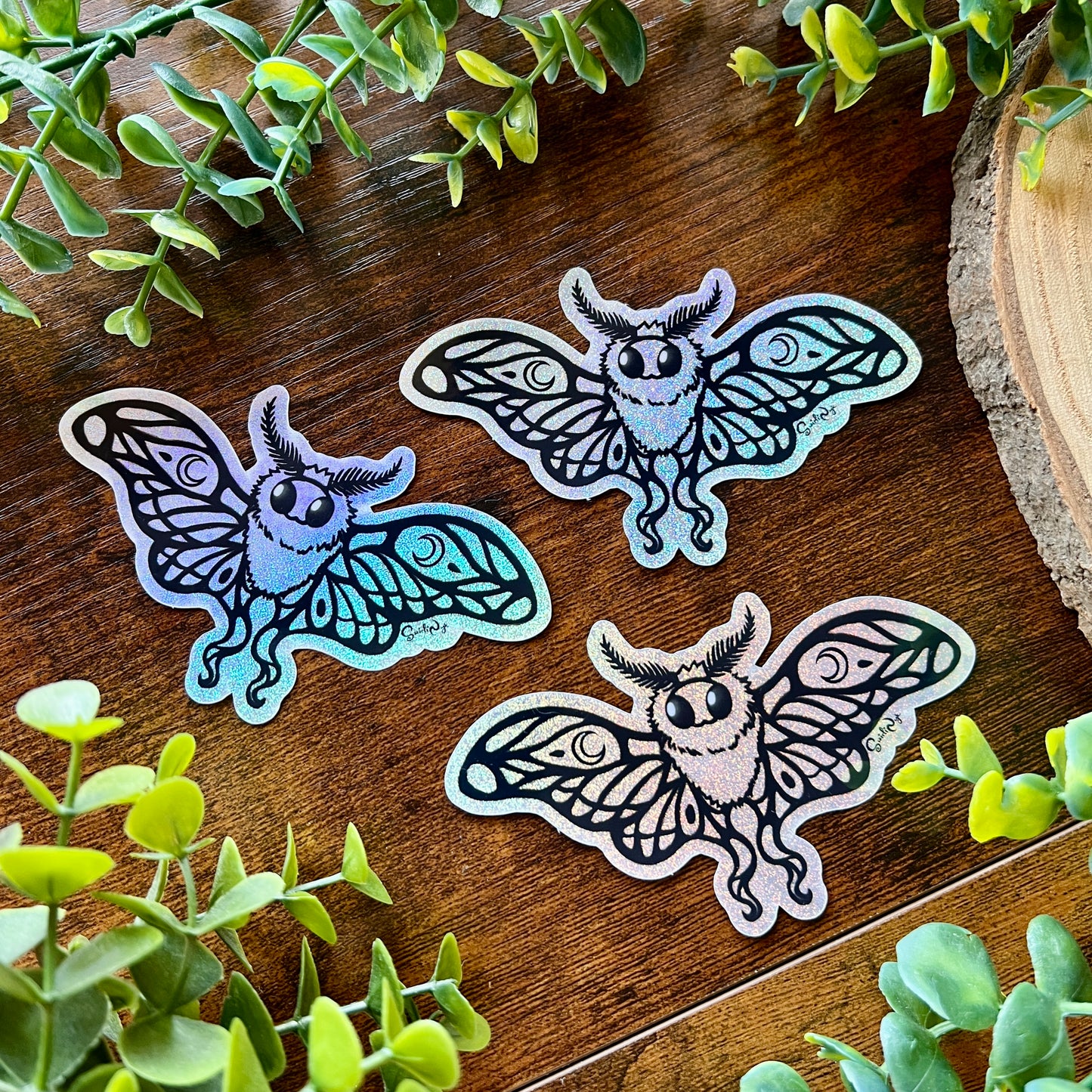 Lunie the Moth Pixie Dust Sticker