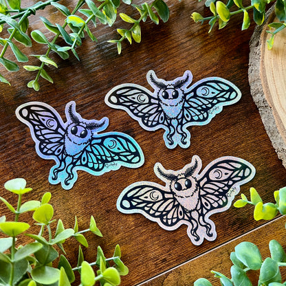 Lunie the Moth Pixie Dust Sticker