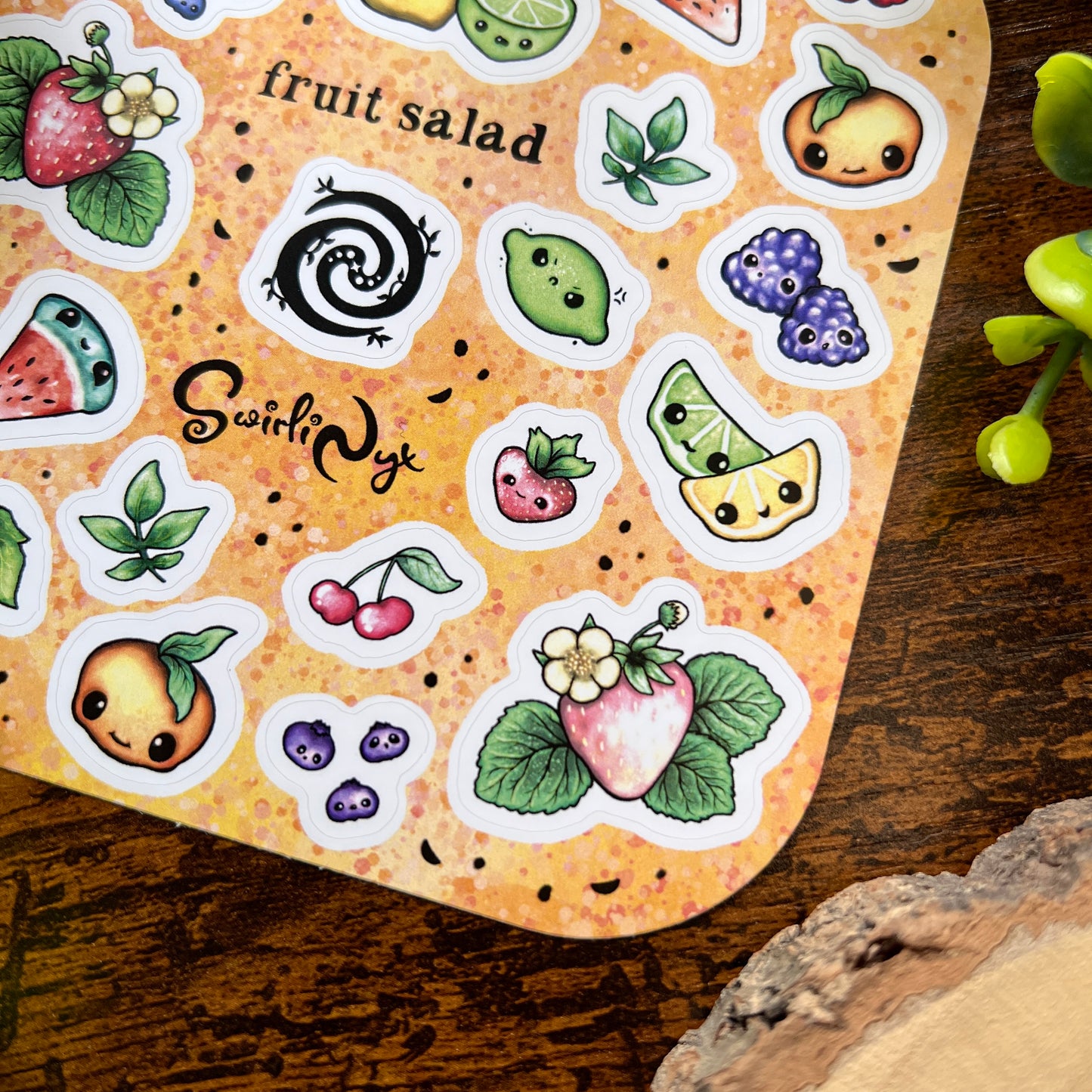 Pastel Fruit Salad Sticker Sheet