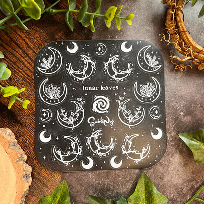 Dark Lunar Leaves Sticker Sheet