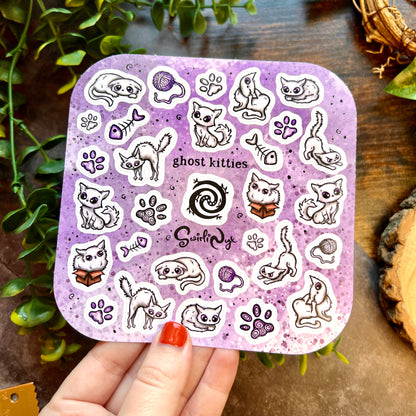 Ghost Kitties Sticker Sheet