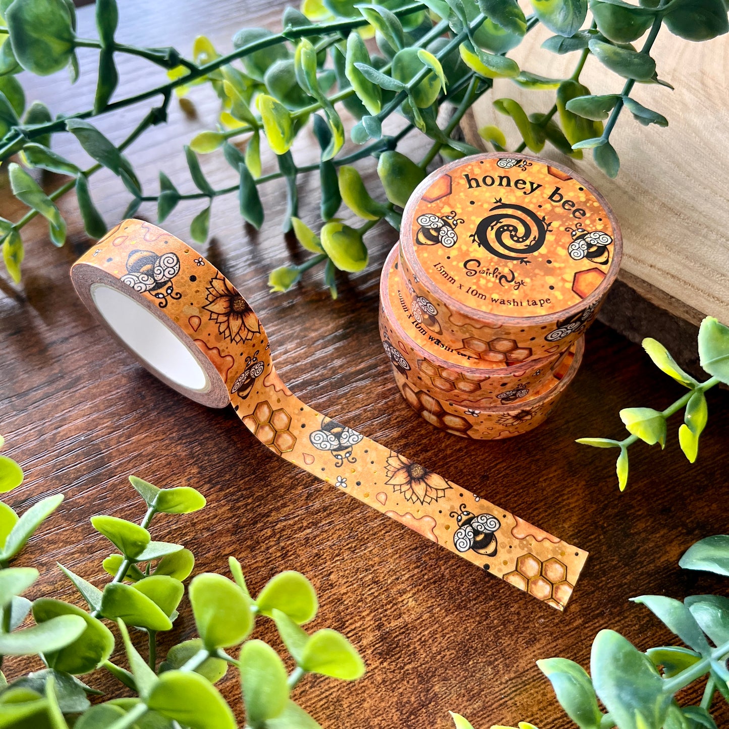 Honey Bee Foil Washi Tape