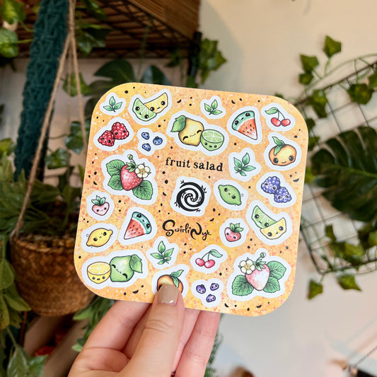 Pastel Fruit Salad Sticker Sheet