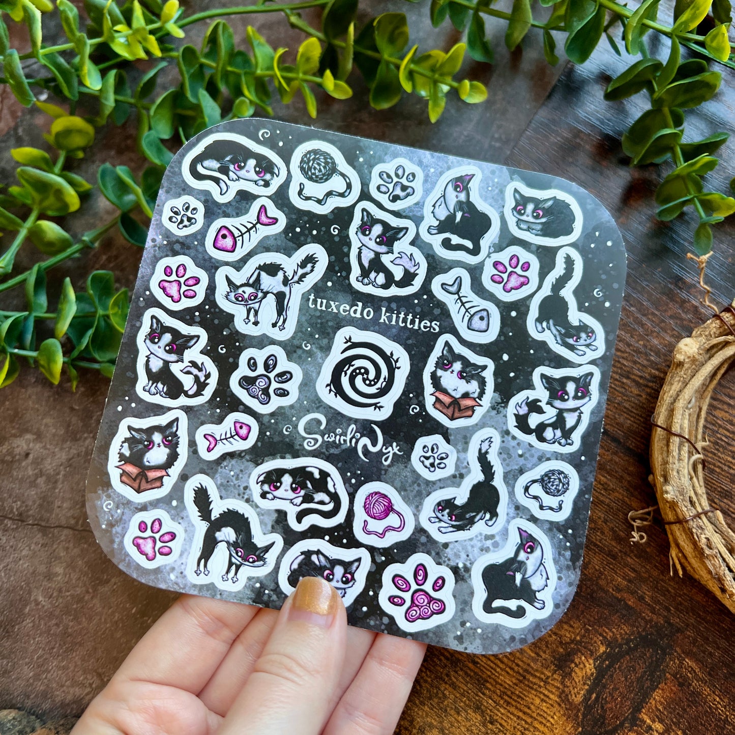 Tuxedo Kitties Sticker Sheet