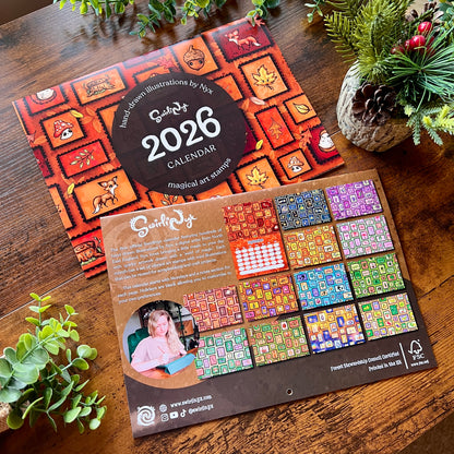 Magical Stamp Wall Calendar 2026