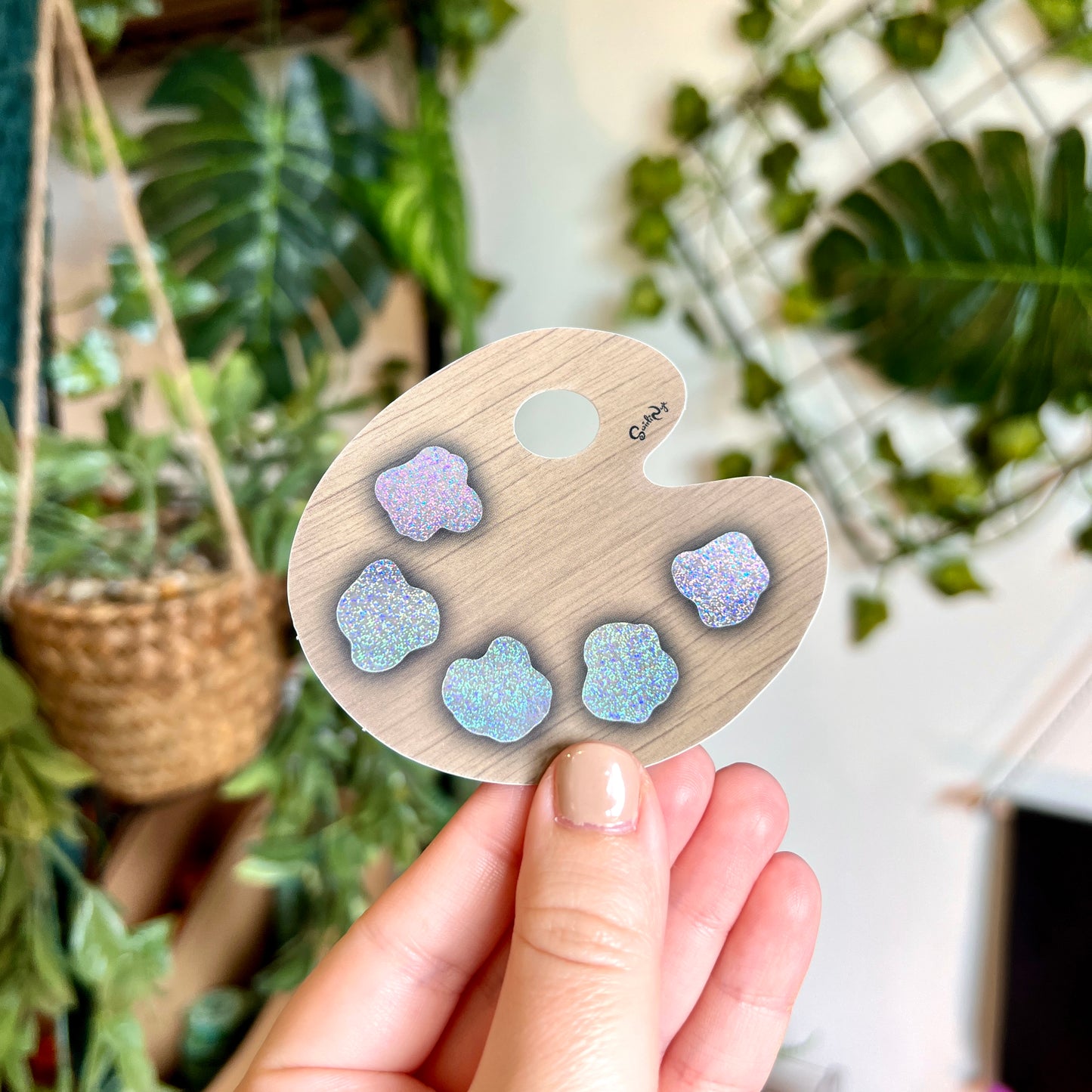 Sparkly Paint Palette Sticker