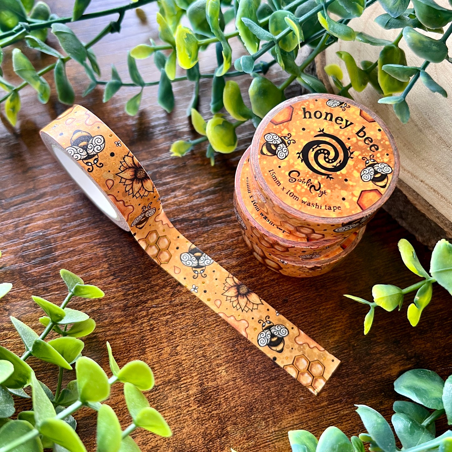 Honey Bee Foil Washi Tape