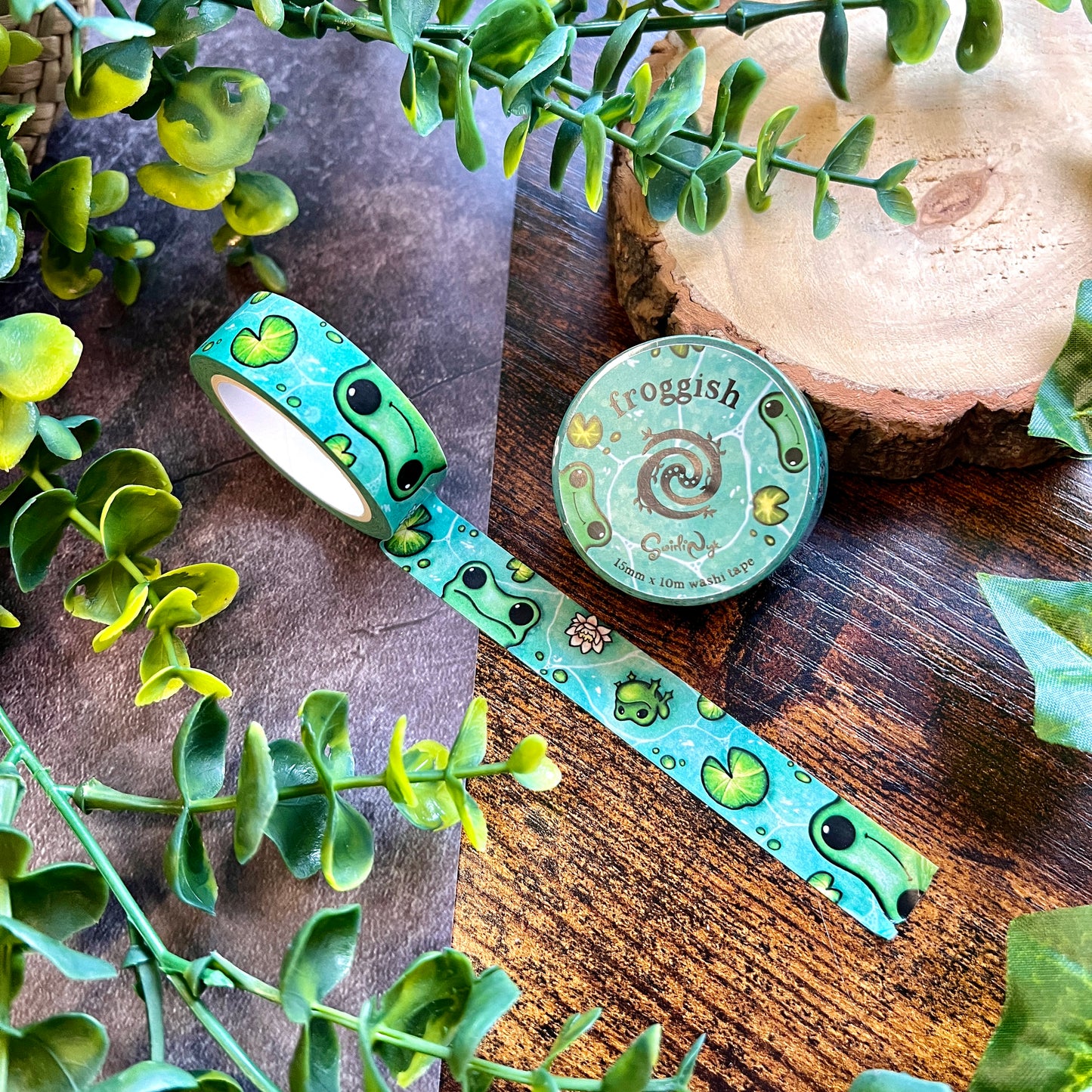 Froggish Washi Tape ~ Frogs and Lilypads