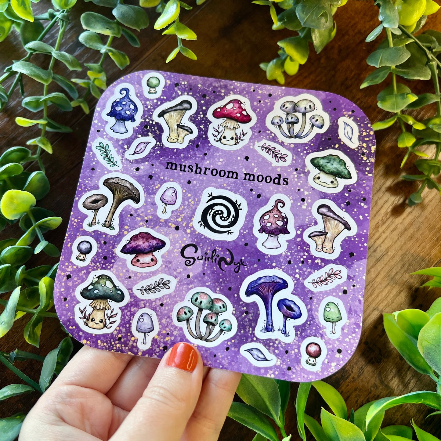 Night Mushroom Moods Sticker Sheet