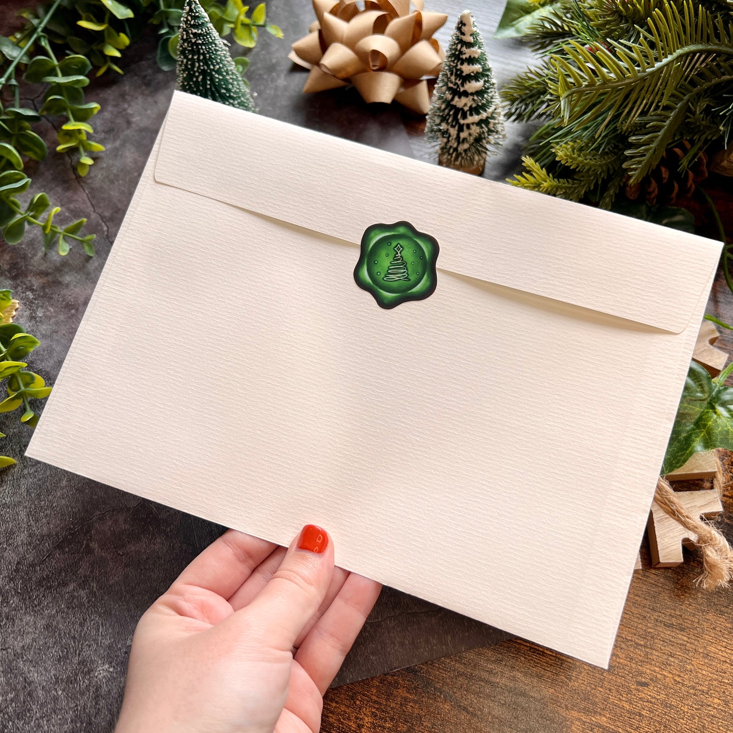 END OF LINE Festive Wax Seal Sticker Sheet
