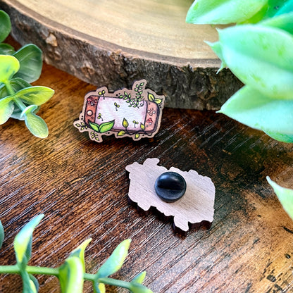 Cosy Gamer Wooden Pin