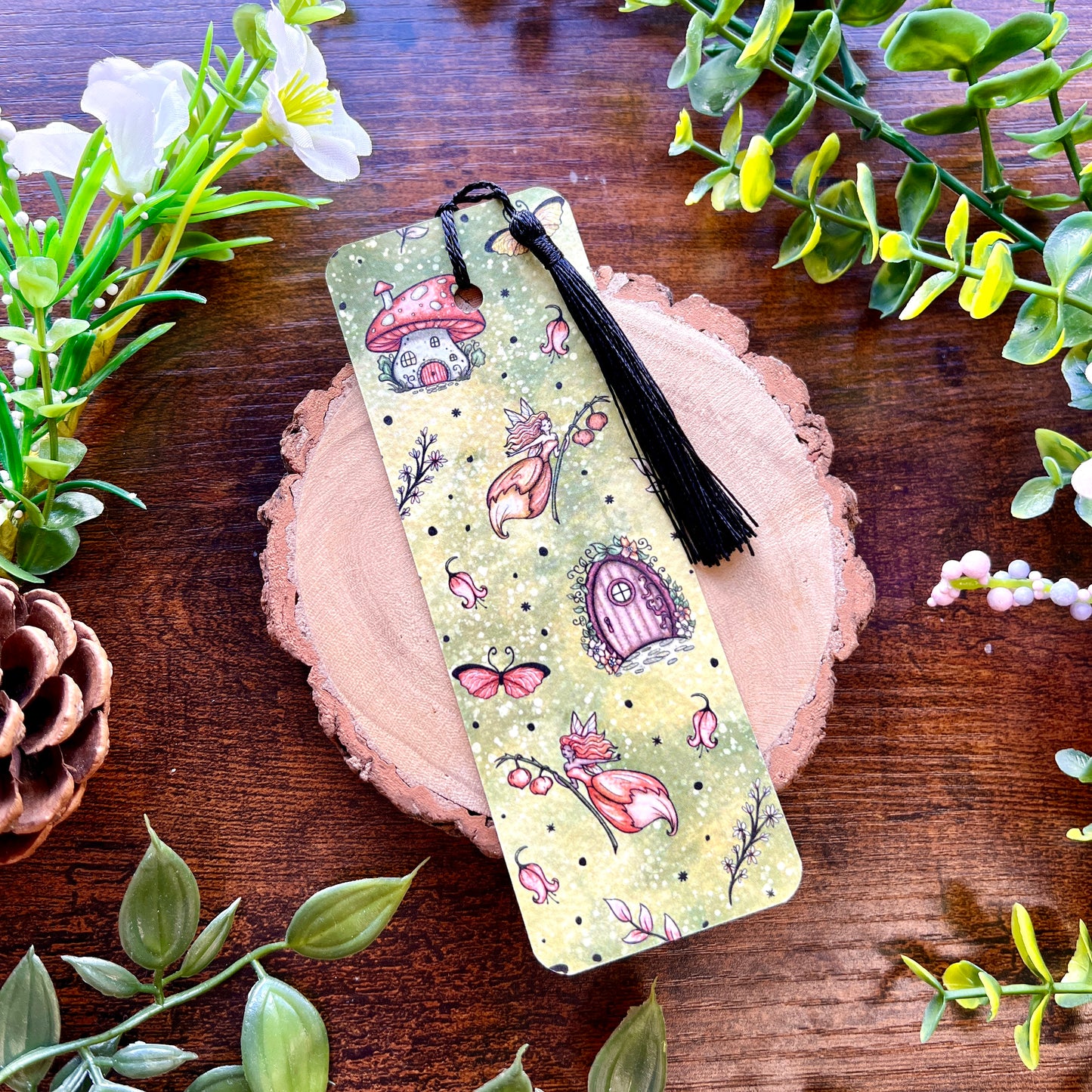 SECOND Red Magic Garden Bookmark