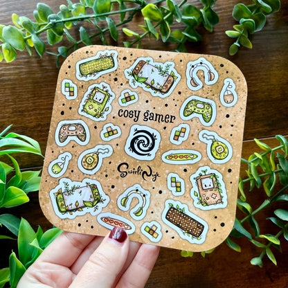 Neutral Cosy Gamer Sticker Sheet