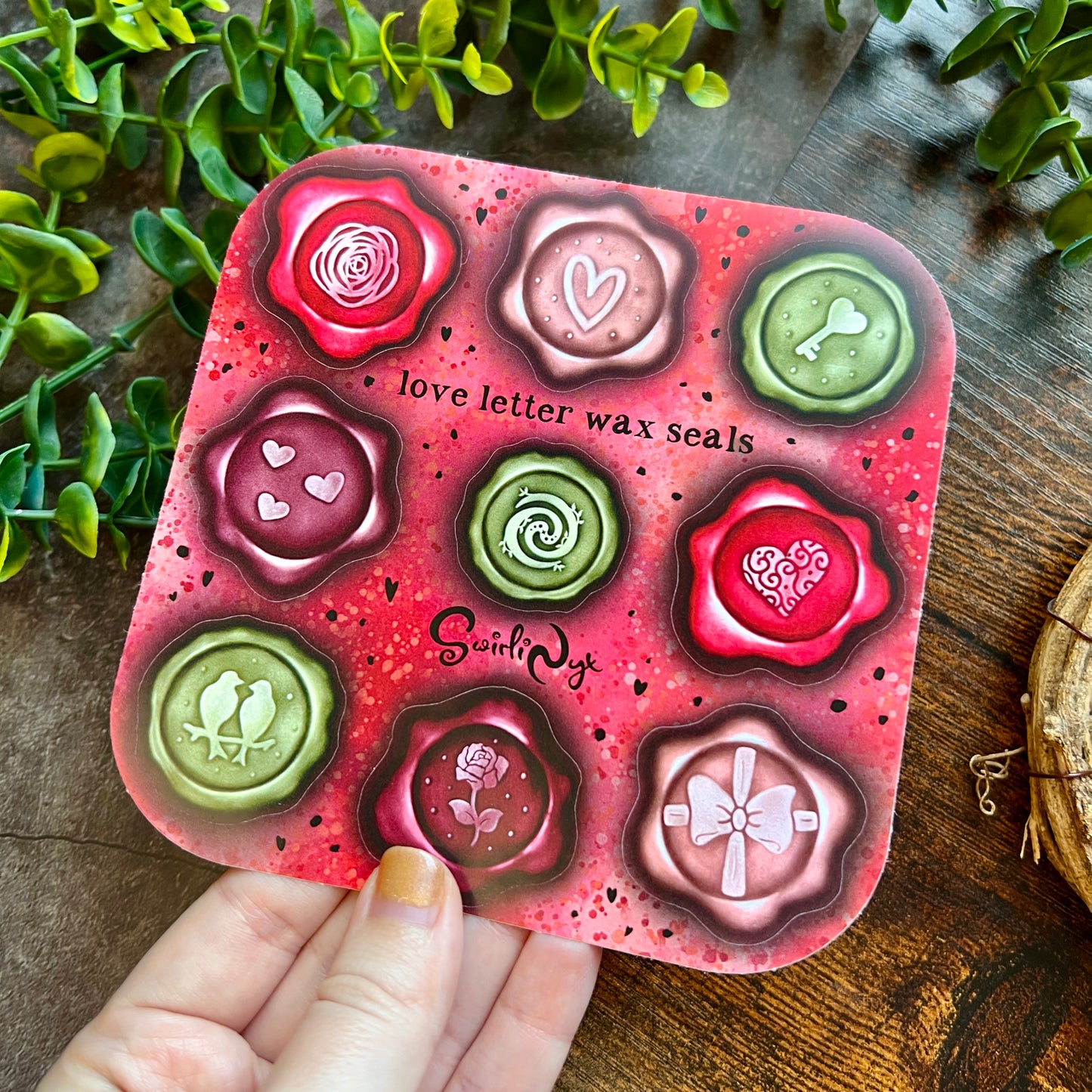 Love Wax Seal Sticker Sheet