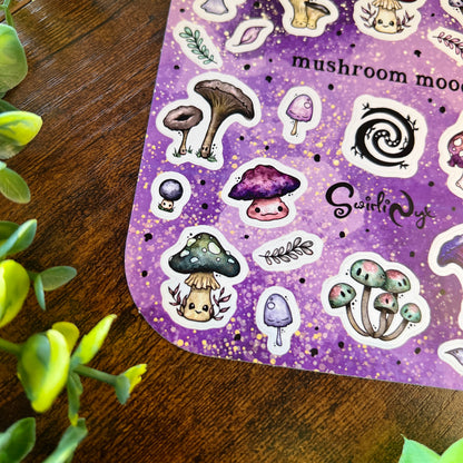 Night Mushroom Moods Sticker Sheet