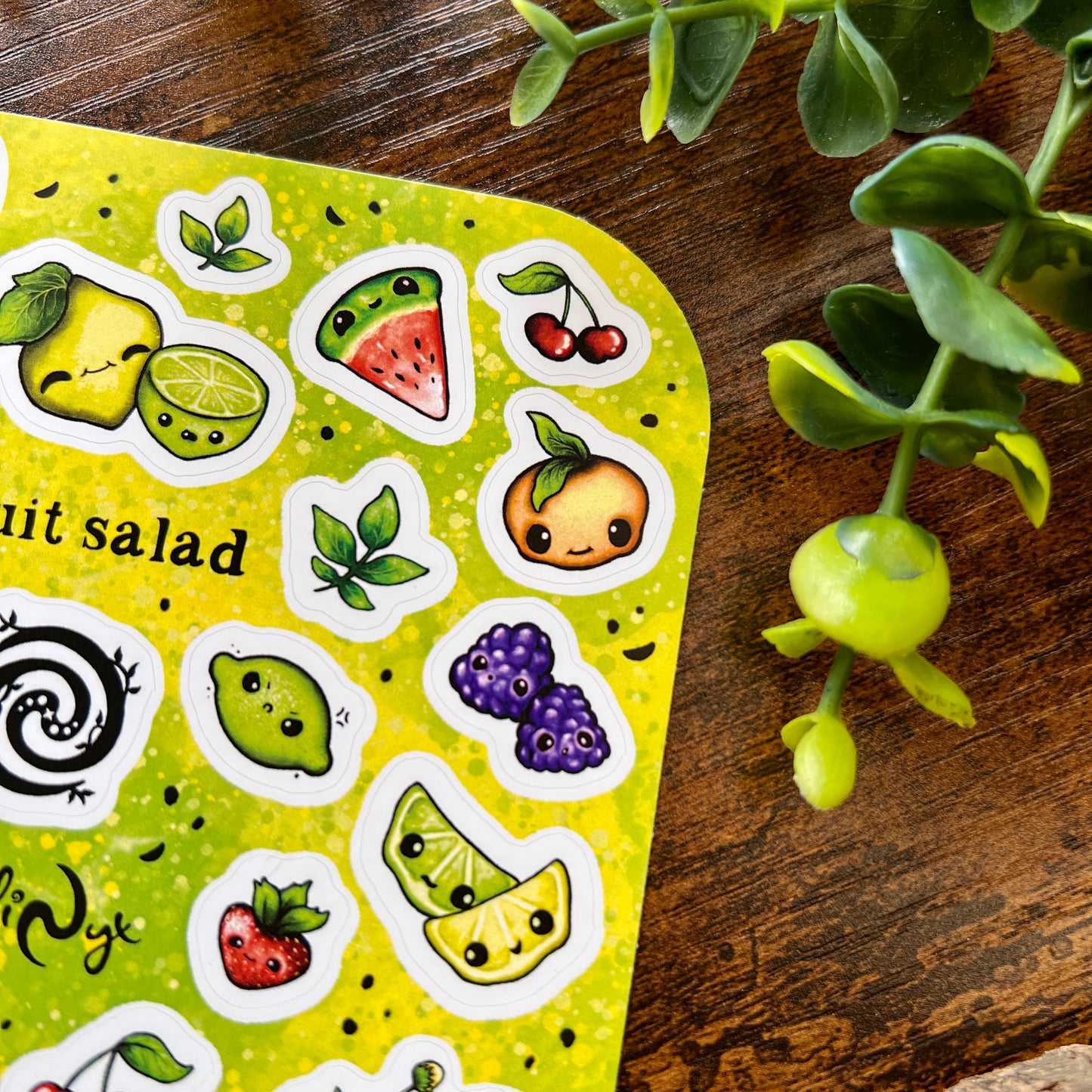 Bright Fruit Salad Sticker Sheet