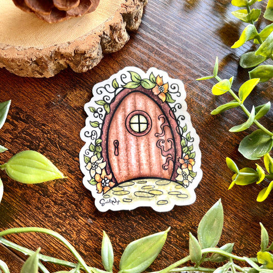 Fairy Door Clear Sticker