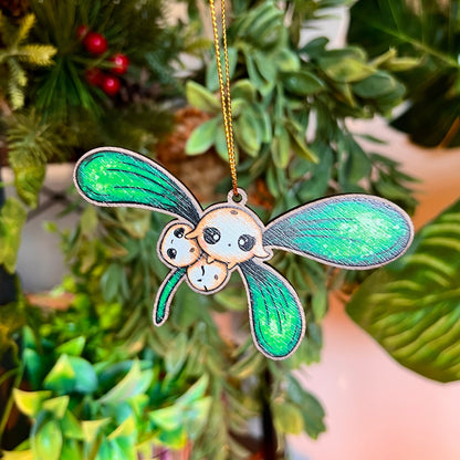 Mistletoe Berries Wooden Christmas Decoration