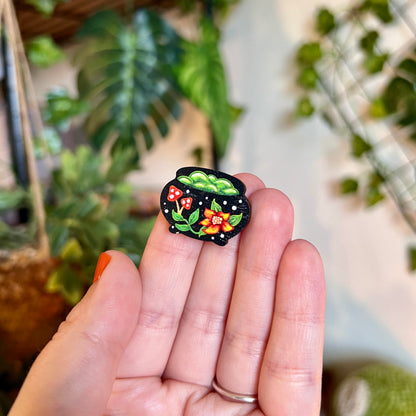Cauldron Wooden Pin